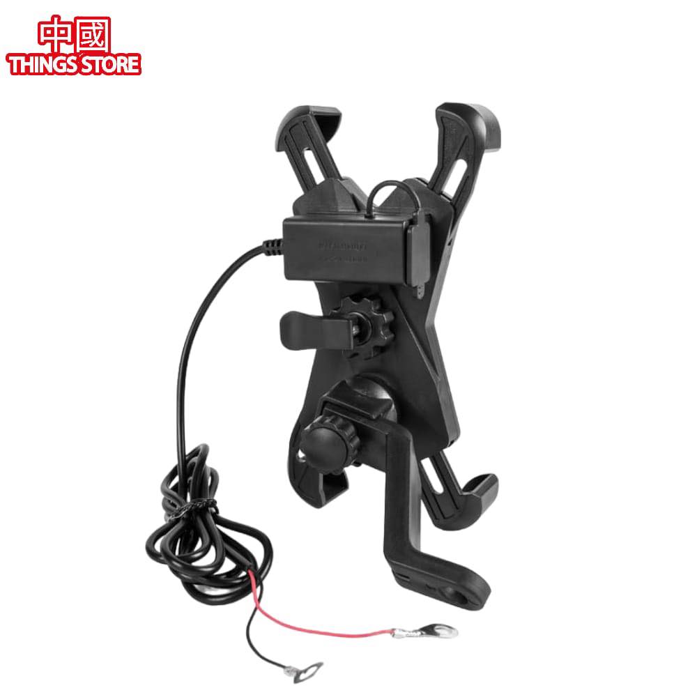 Base de moto con cargador