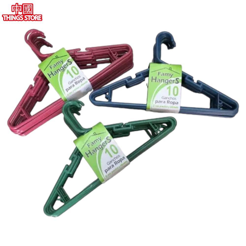 Paquete de ganchos de plástico