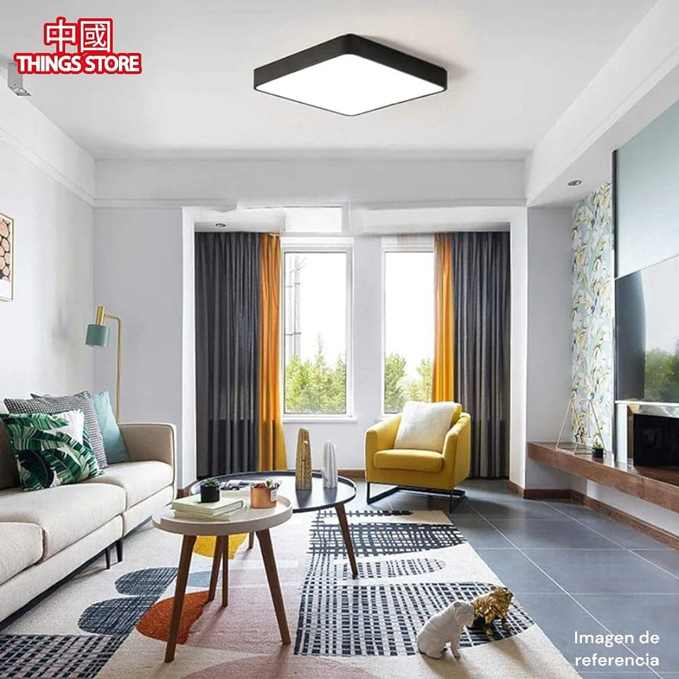 Lámpara de techo cuadrada de 29cm