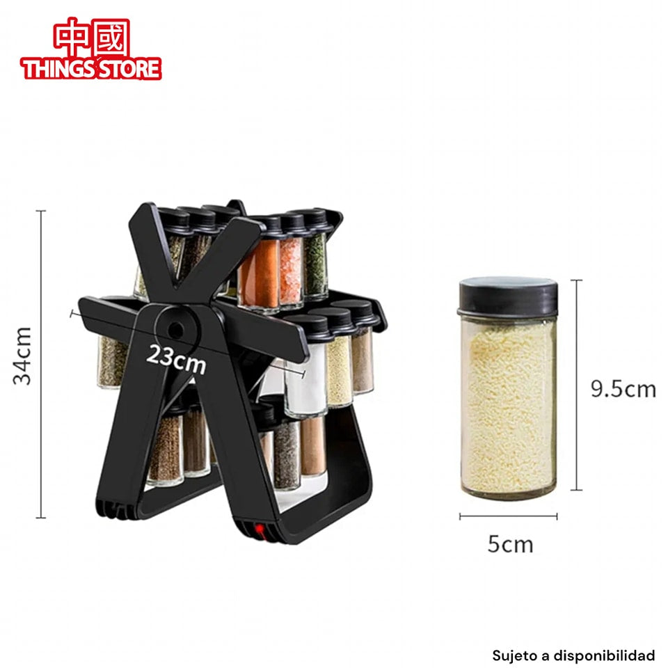 Especiero giratorio 18 piezas