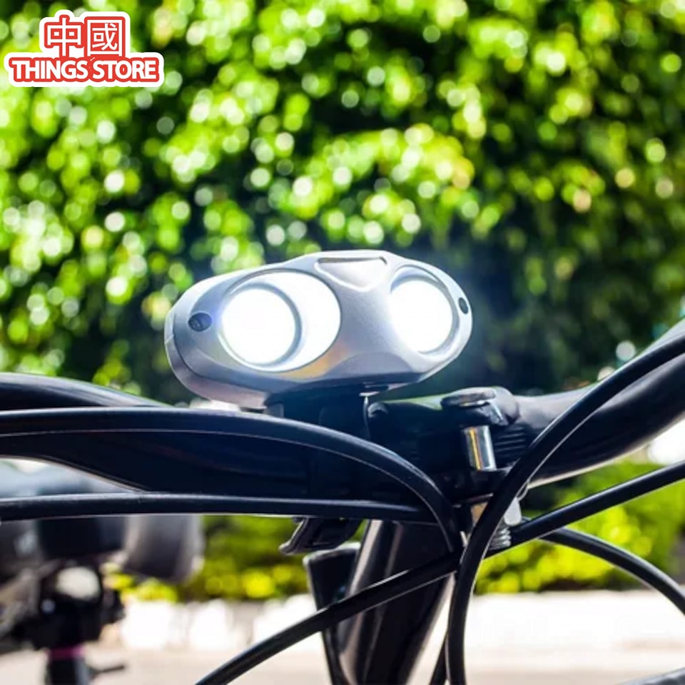 Lámpara de bici doble