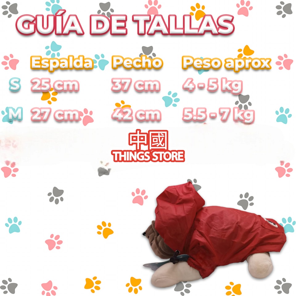 Impermeable de mascota