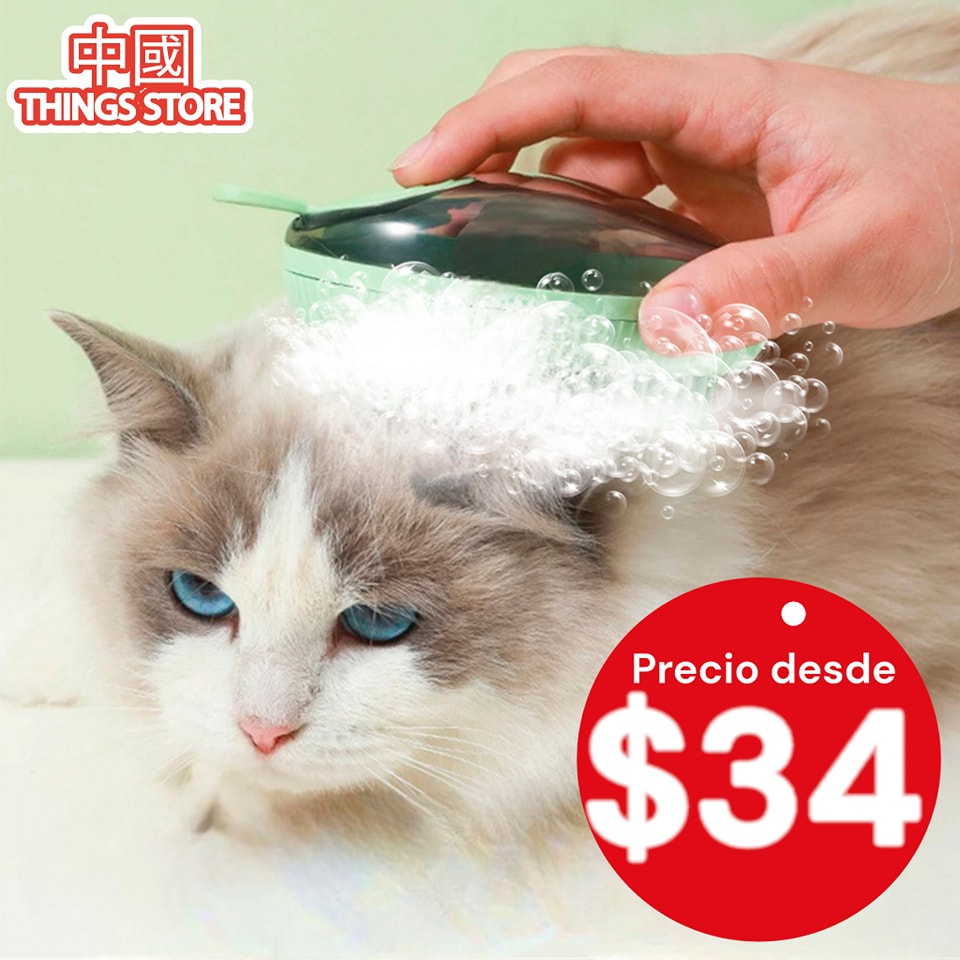 Cepillo para baño de mascota