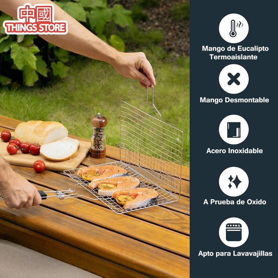 Pinza para parrilla 33X21cm