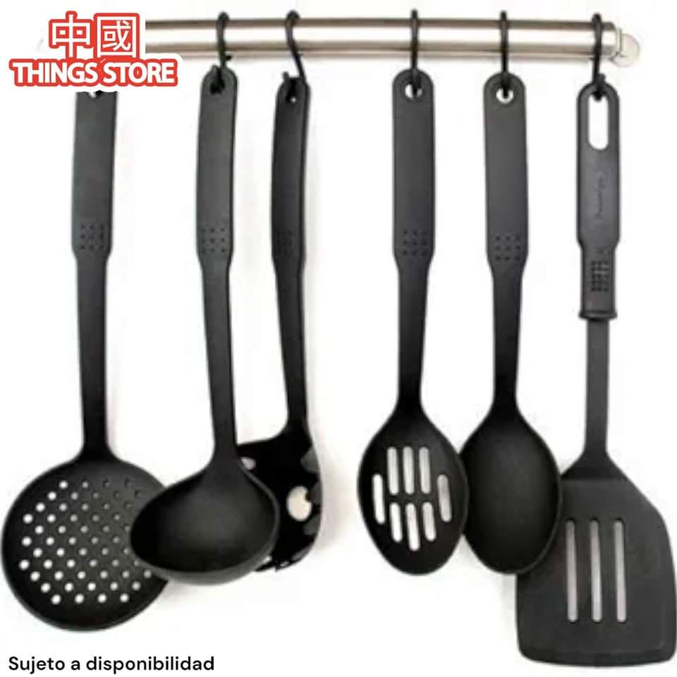 Juego de 6 cucharones de plástico