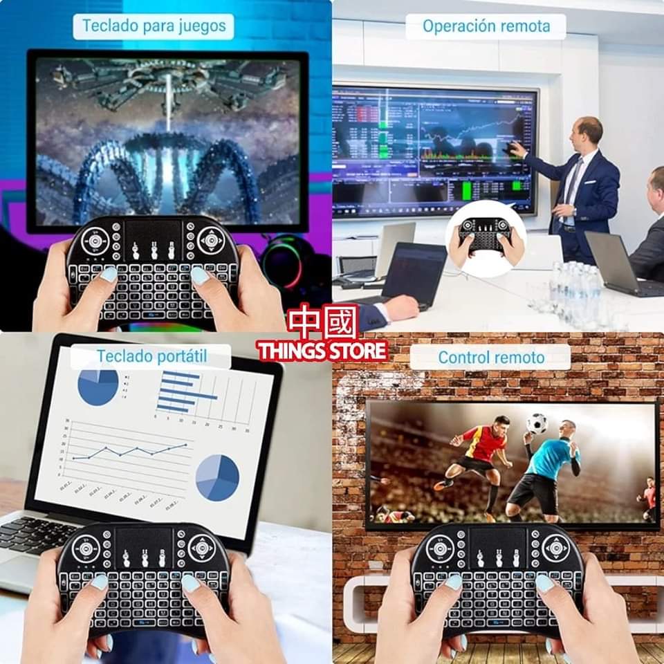 Teclado inalámbrico con mouse