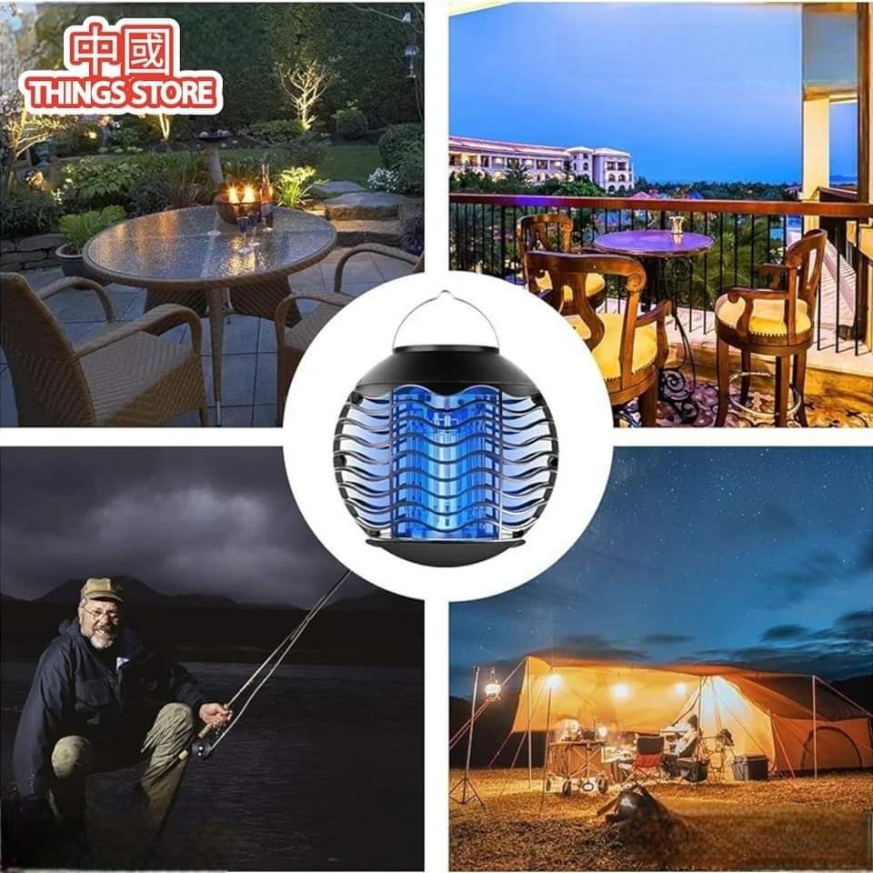 Lámpara redonda mata mosquitos