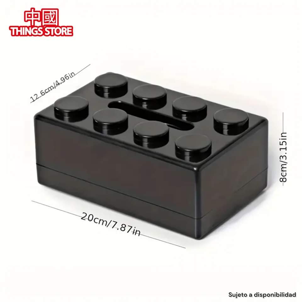Estuche para pañuelos en forma de lego