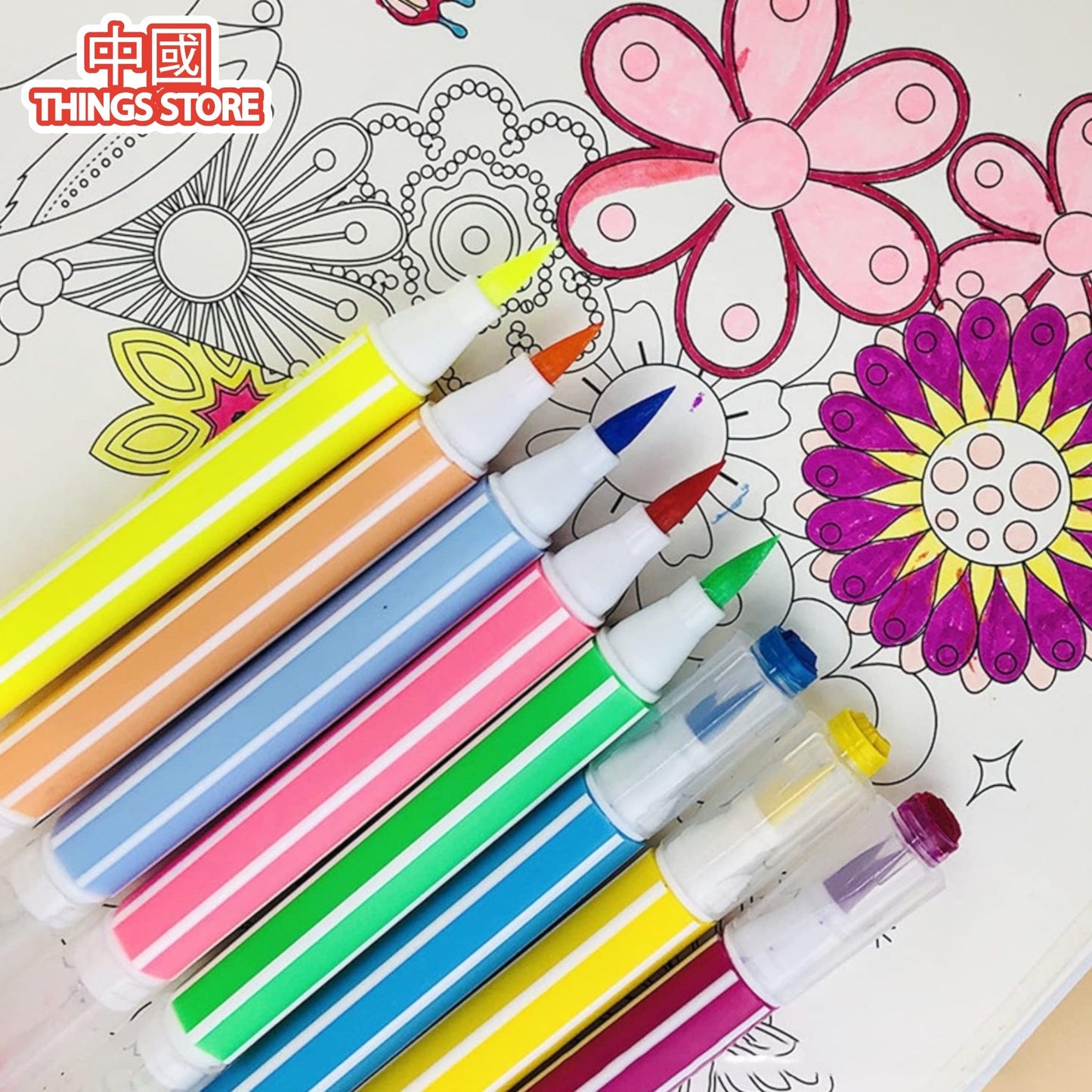 Plumón con sello 24 piezas