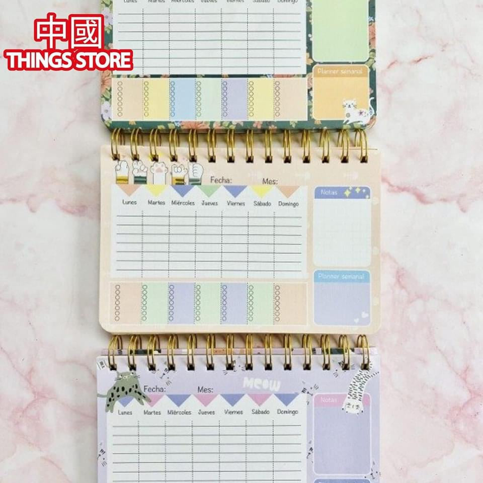 Agenda semanal de gatitos