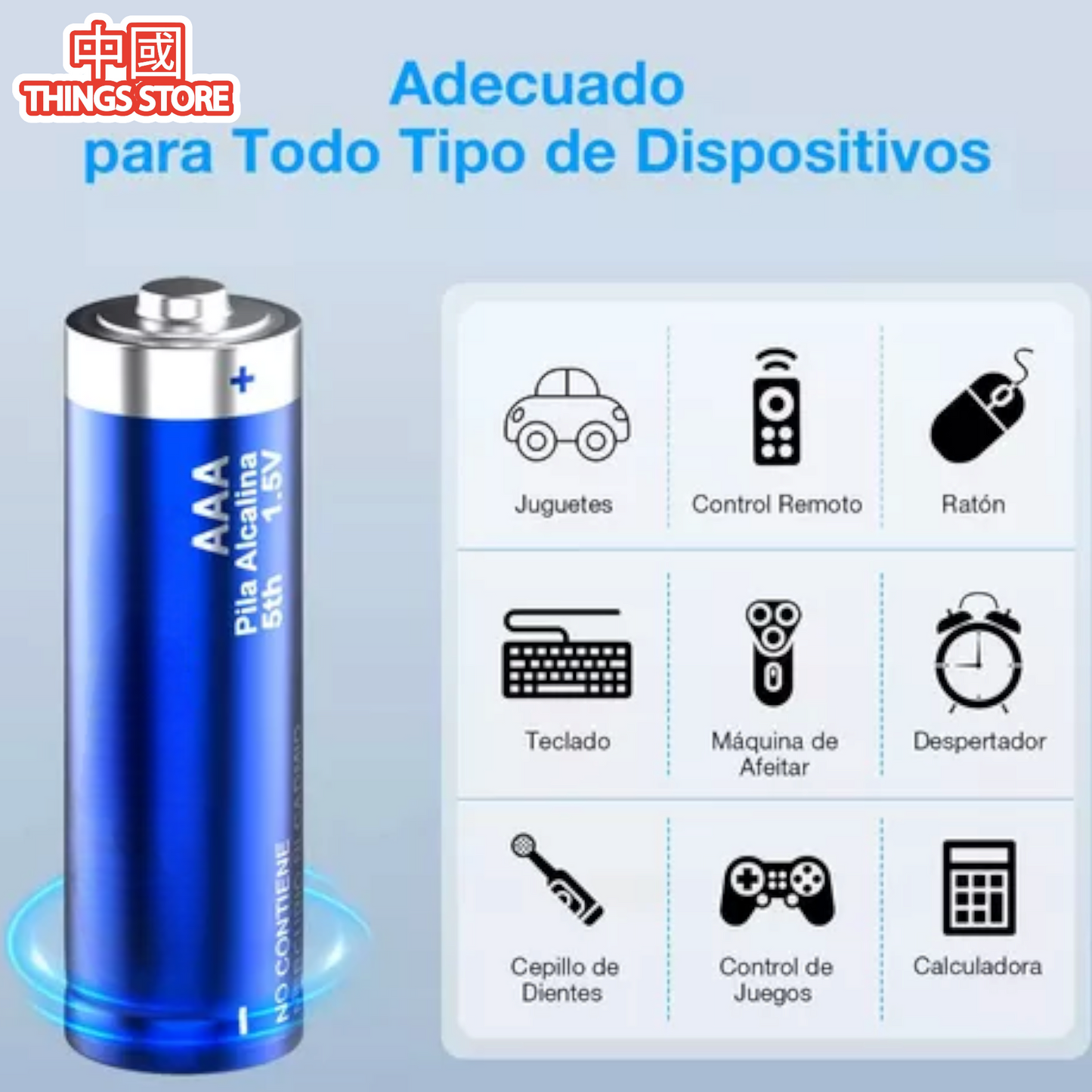 Paquete de 4 pilas AAA