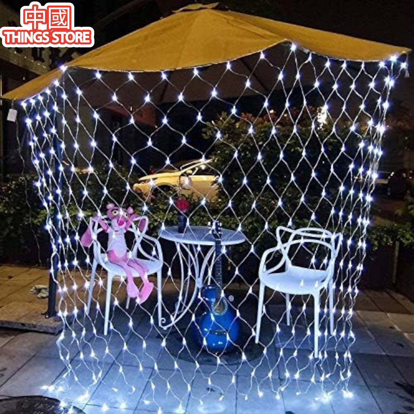 Serie de luces blancas de red 2x2 metros
