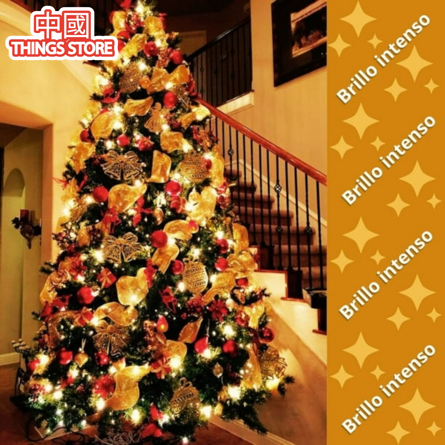 Serie cálida 300 luces 15m