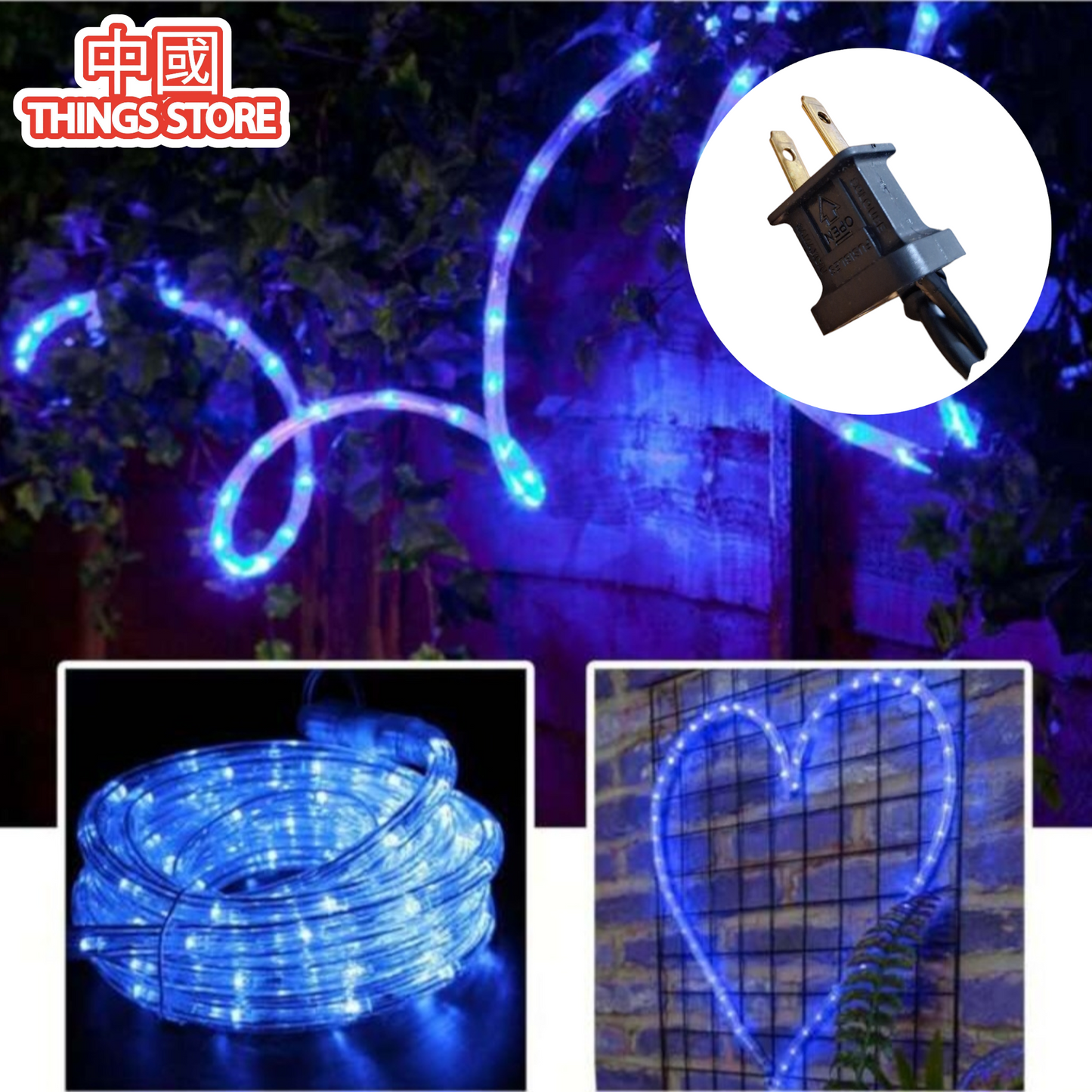 Serie de manguera blanca tipo caramelo 10m