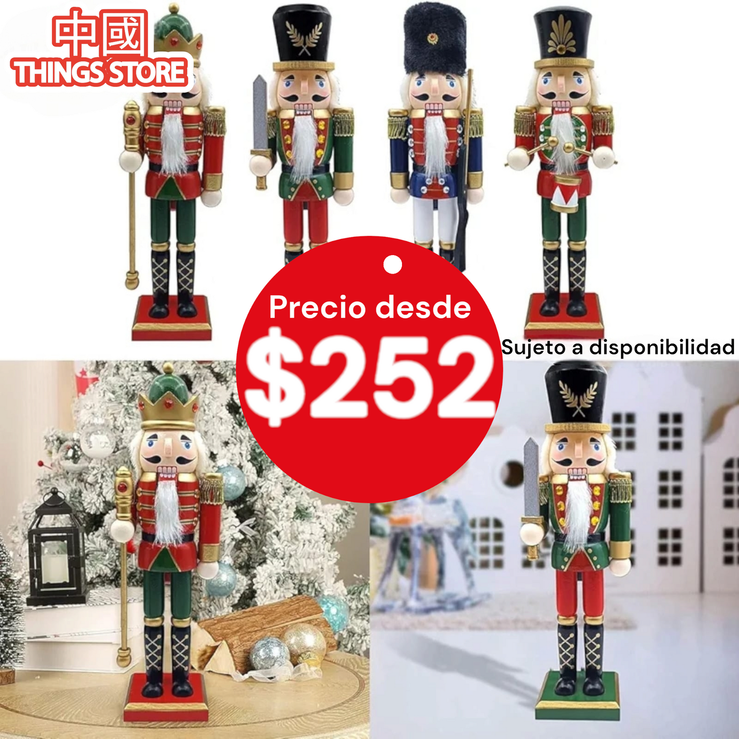 Cascanueces navideño 40cm
