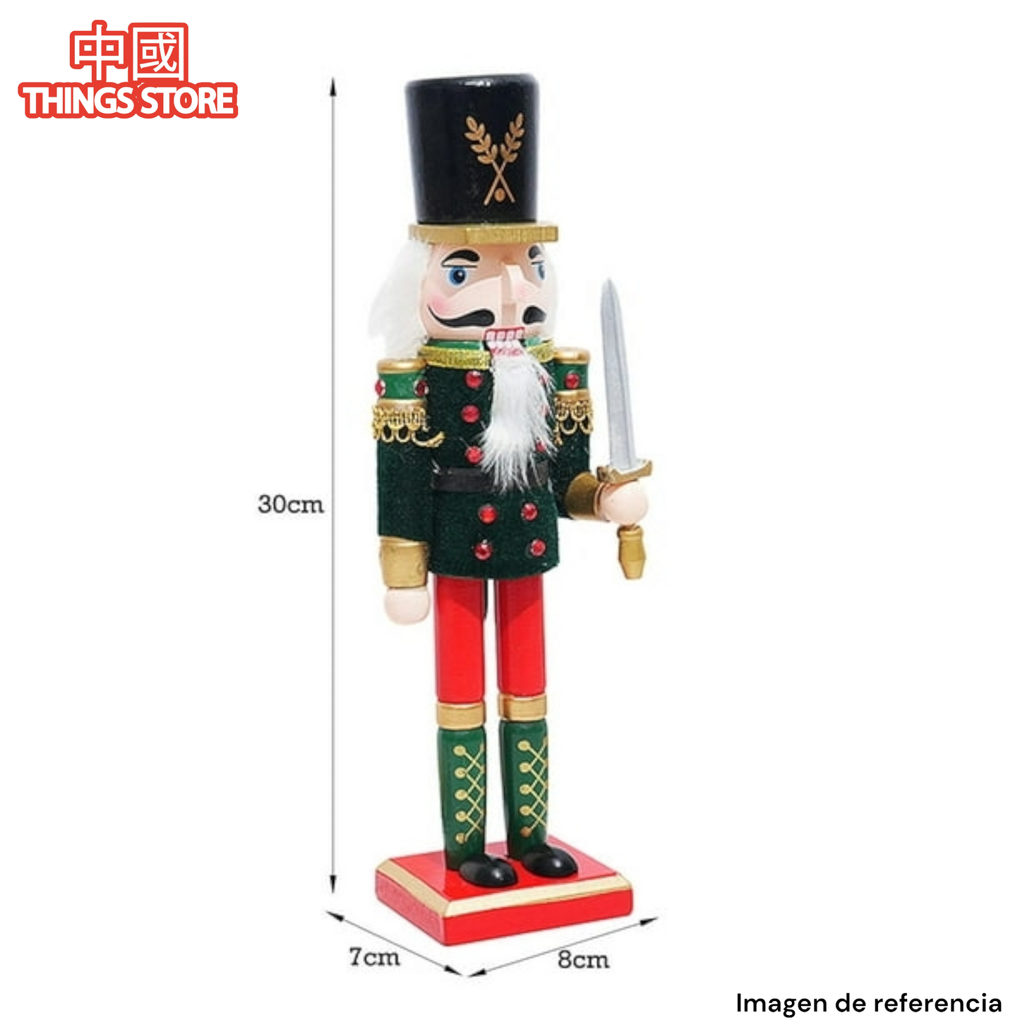 Cascanueces navideño 30cm