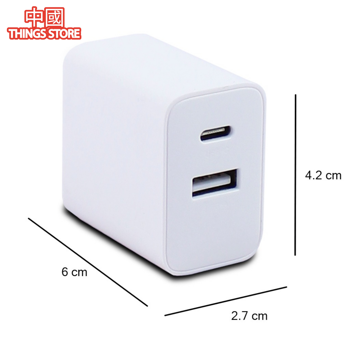 Cubo de carga entrada tipo C y usb