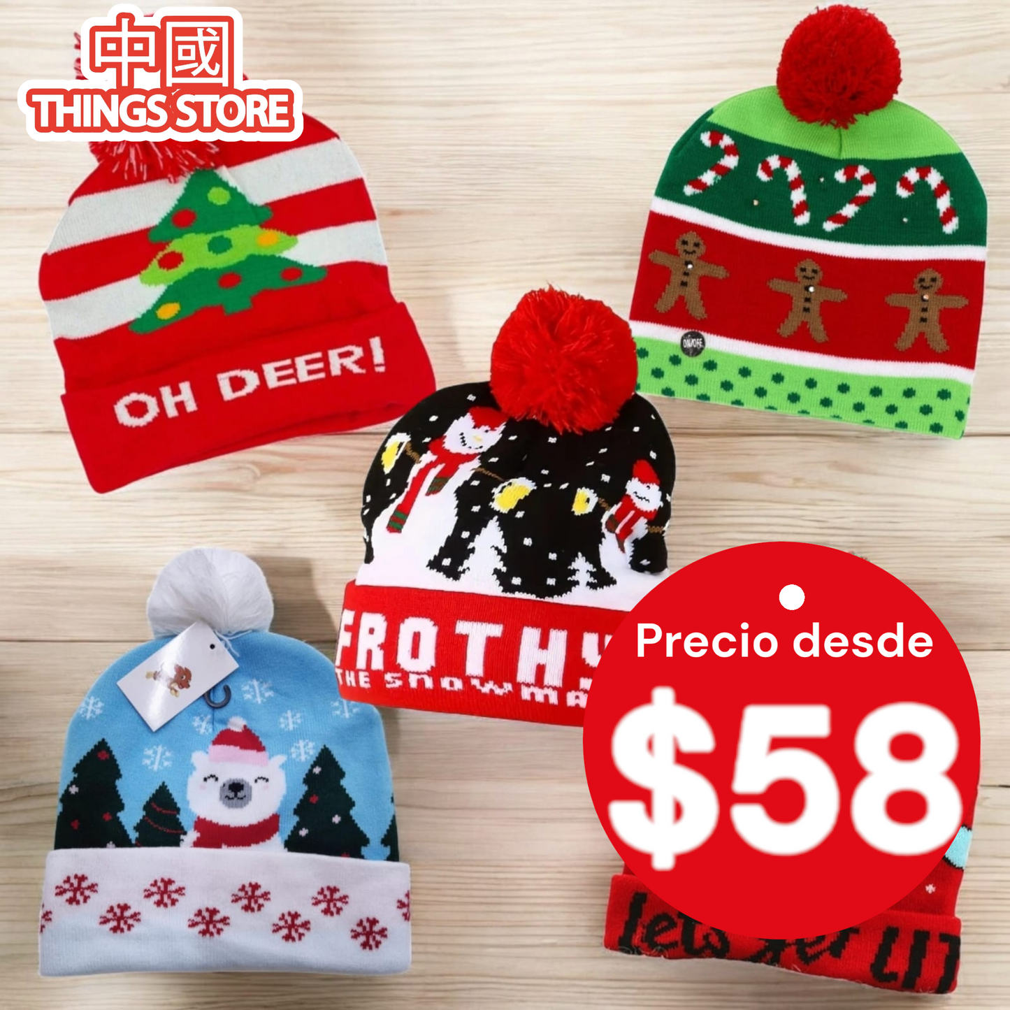 Gorro navideño para adulto