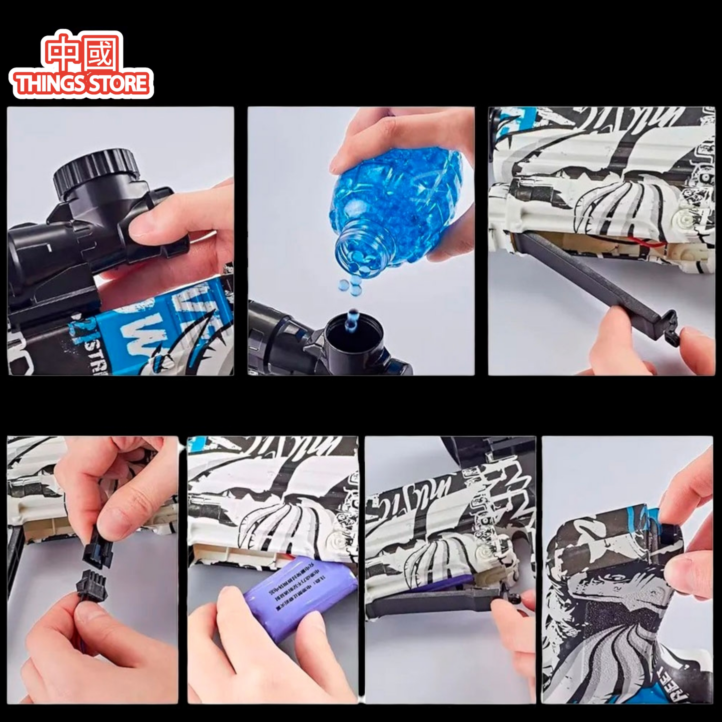 JUGUETE lanzador de balas de hidrogel