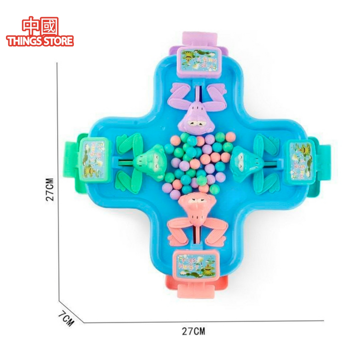 Juego de mesa alimenta a las ranas