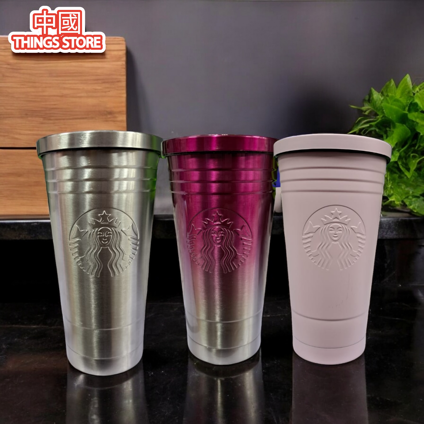 Termo starbucks metálico