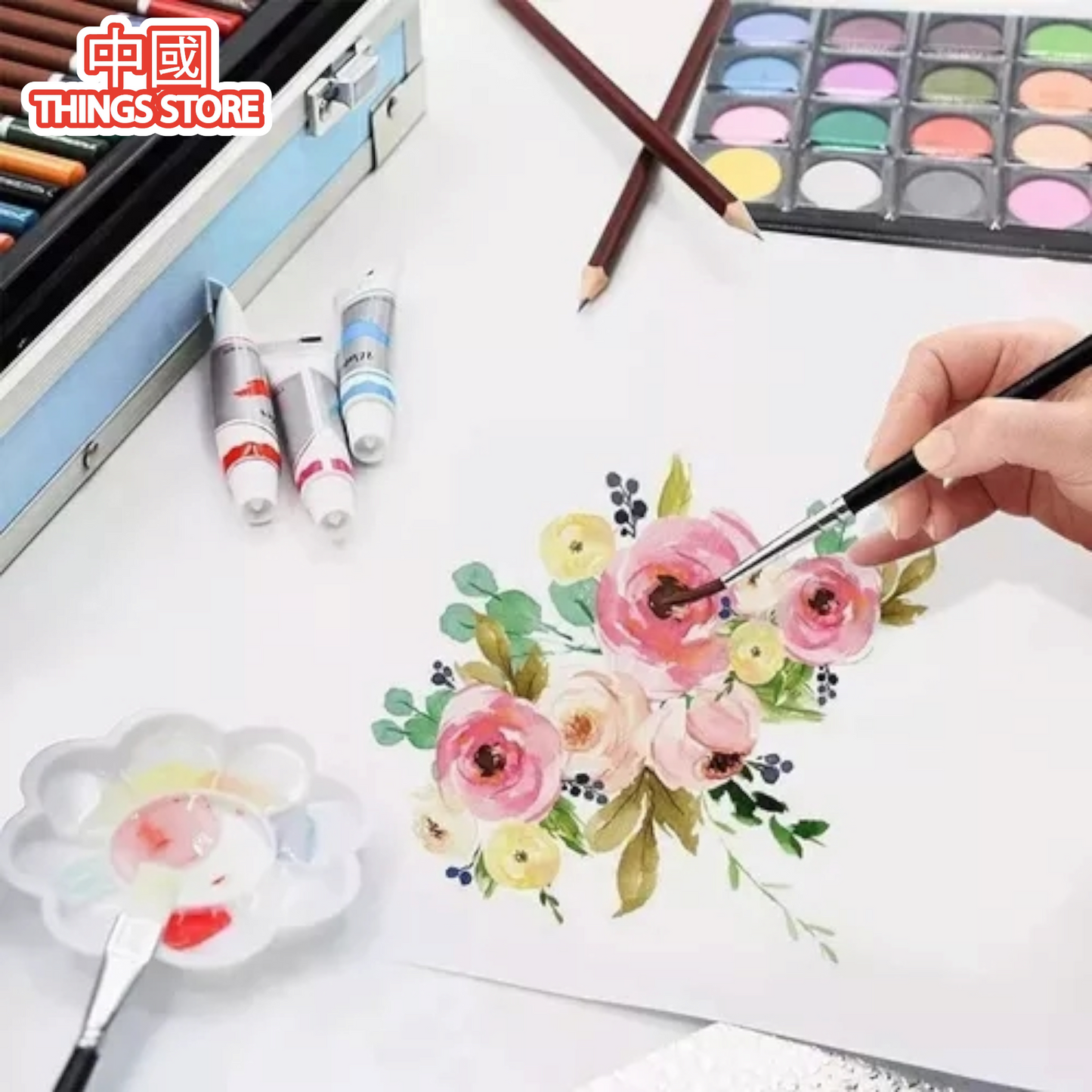 Estuche de metal de colores