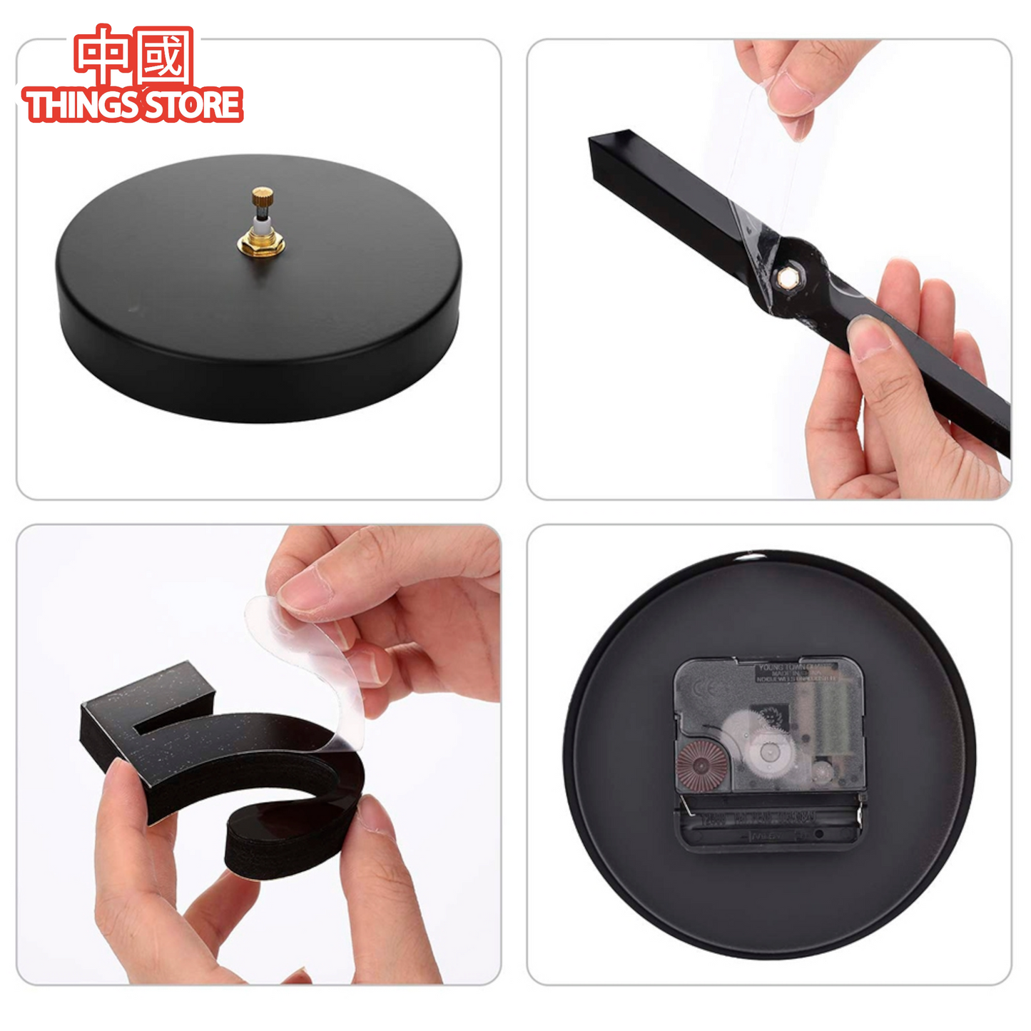 Reloj de pared adhesivo