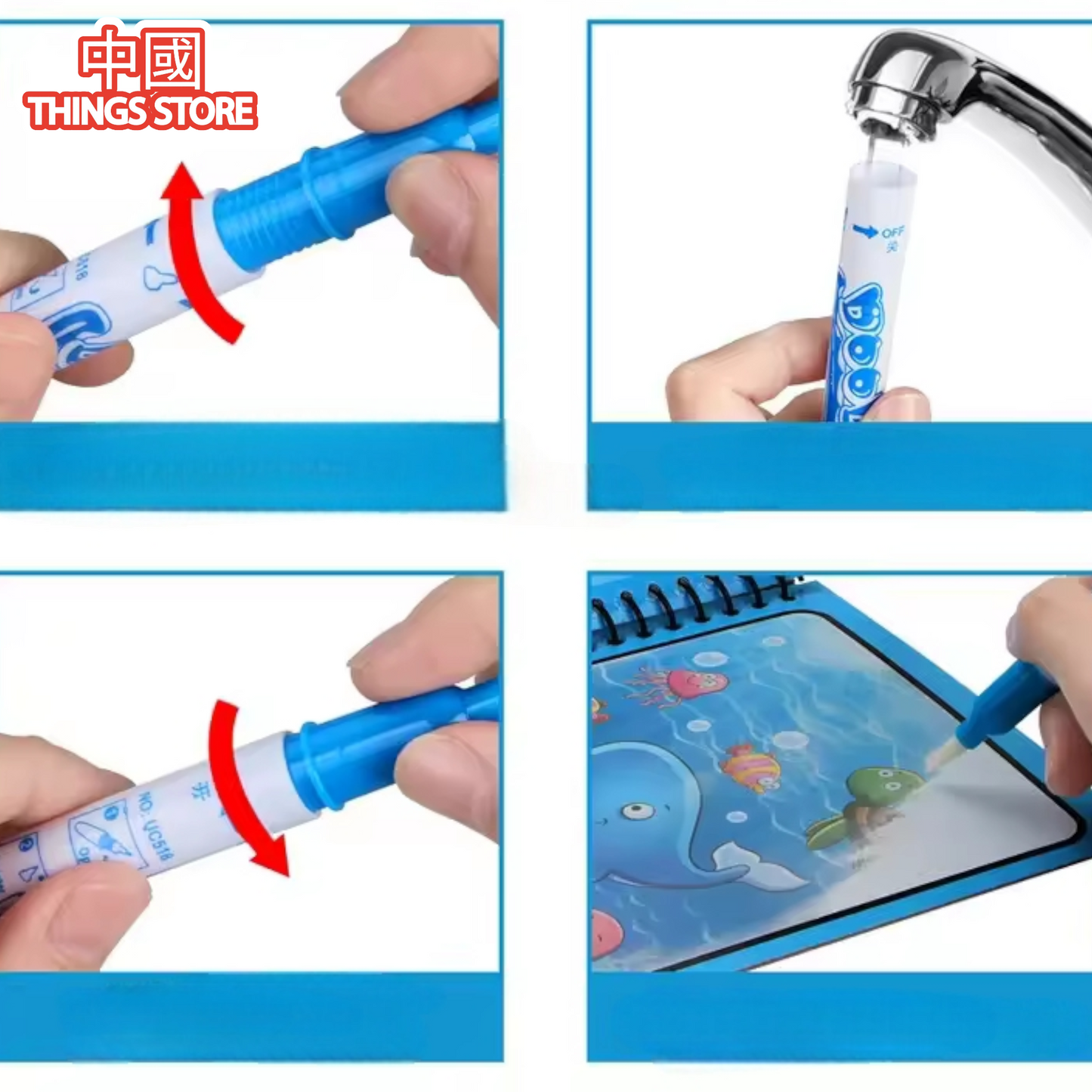 Libro mágico de pintura de agua