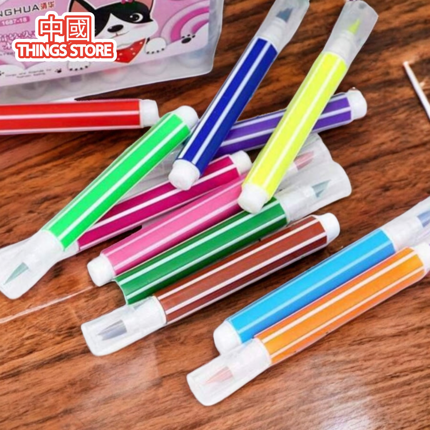 Plumón con sello 36 piezas