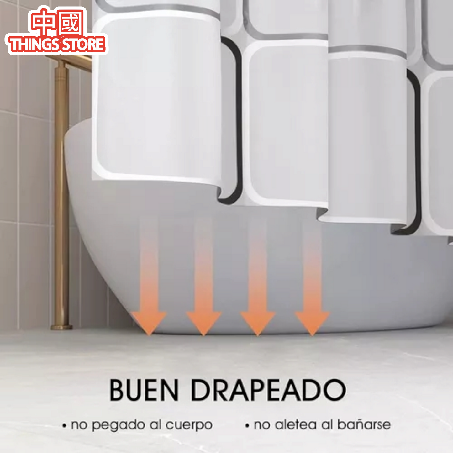Cortina de baño con diseño