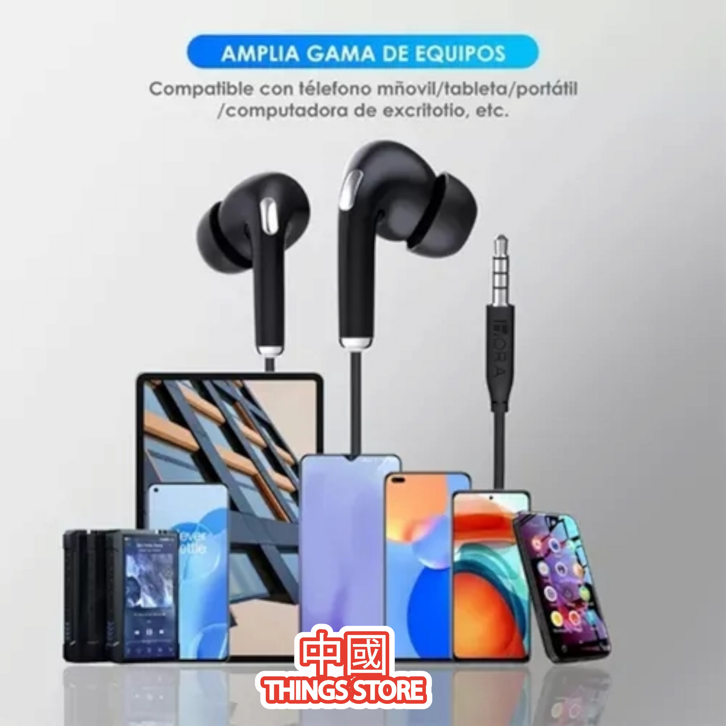 Audífonos alambricos de gomita