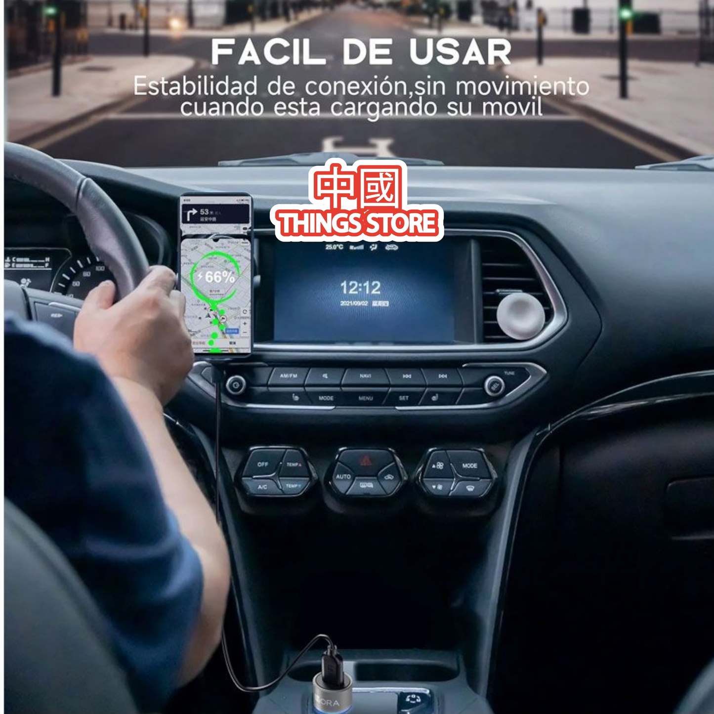 Combo cargador para auto de USB a tipo C