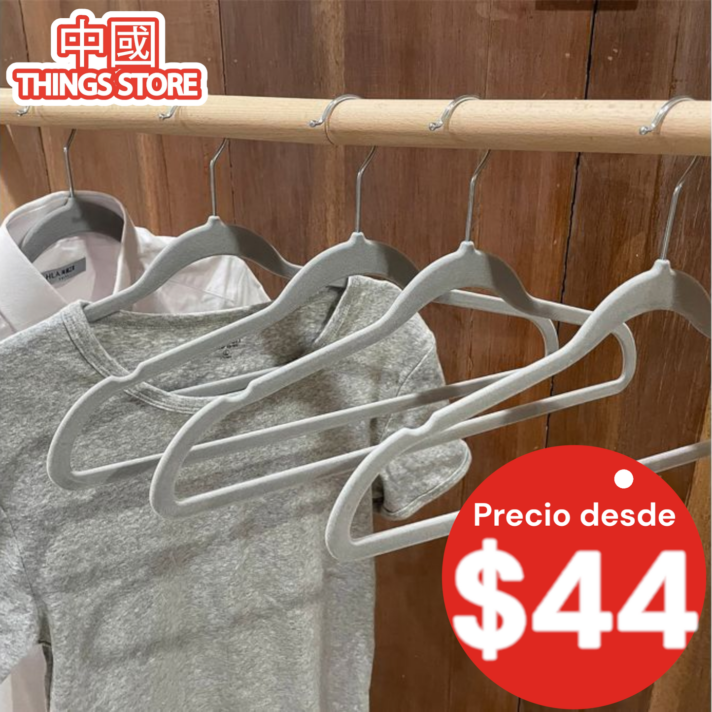 Gancho metálico gamuza 4pz