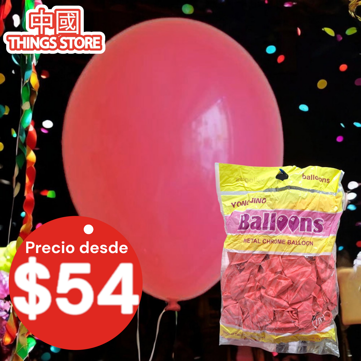 Globo 10" paquete 50pz