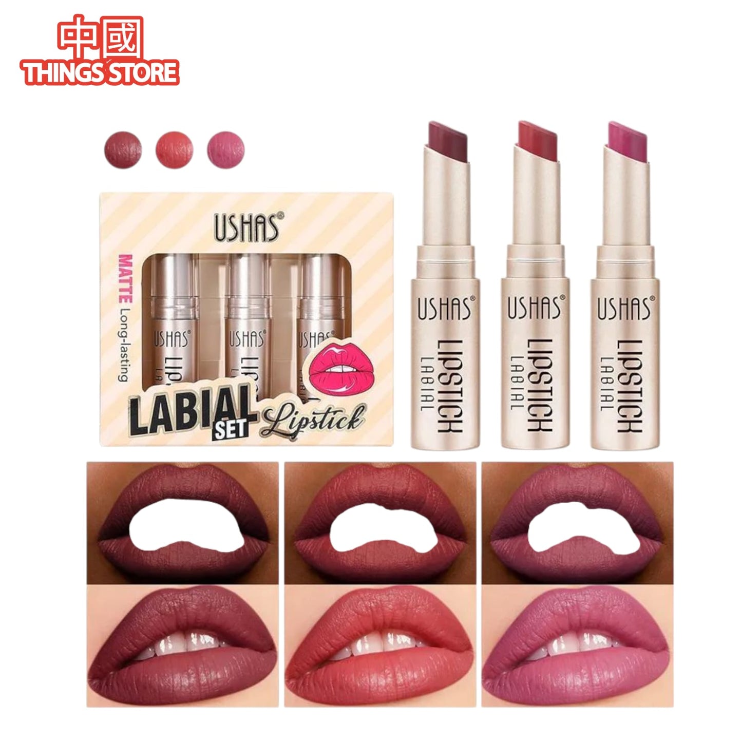 Trio de labiales mate