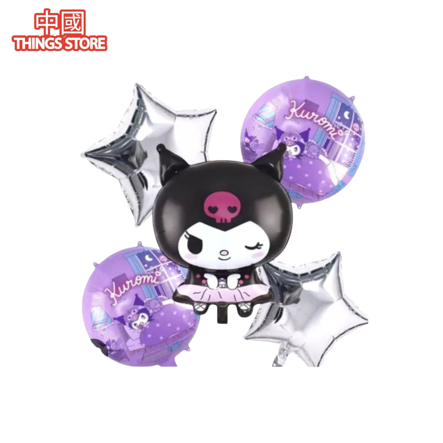 Paquete de 5 globos de personajes