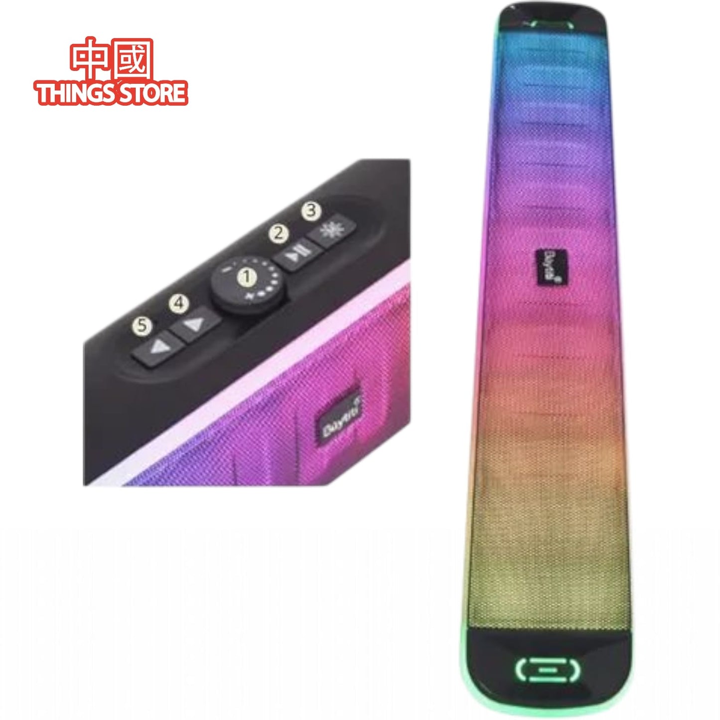 BOCINA DE BARRA CON LED