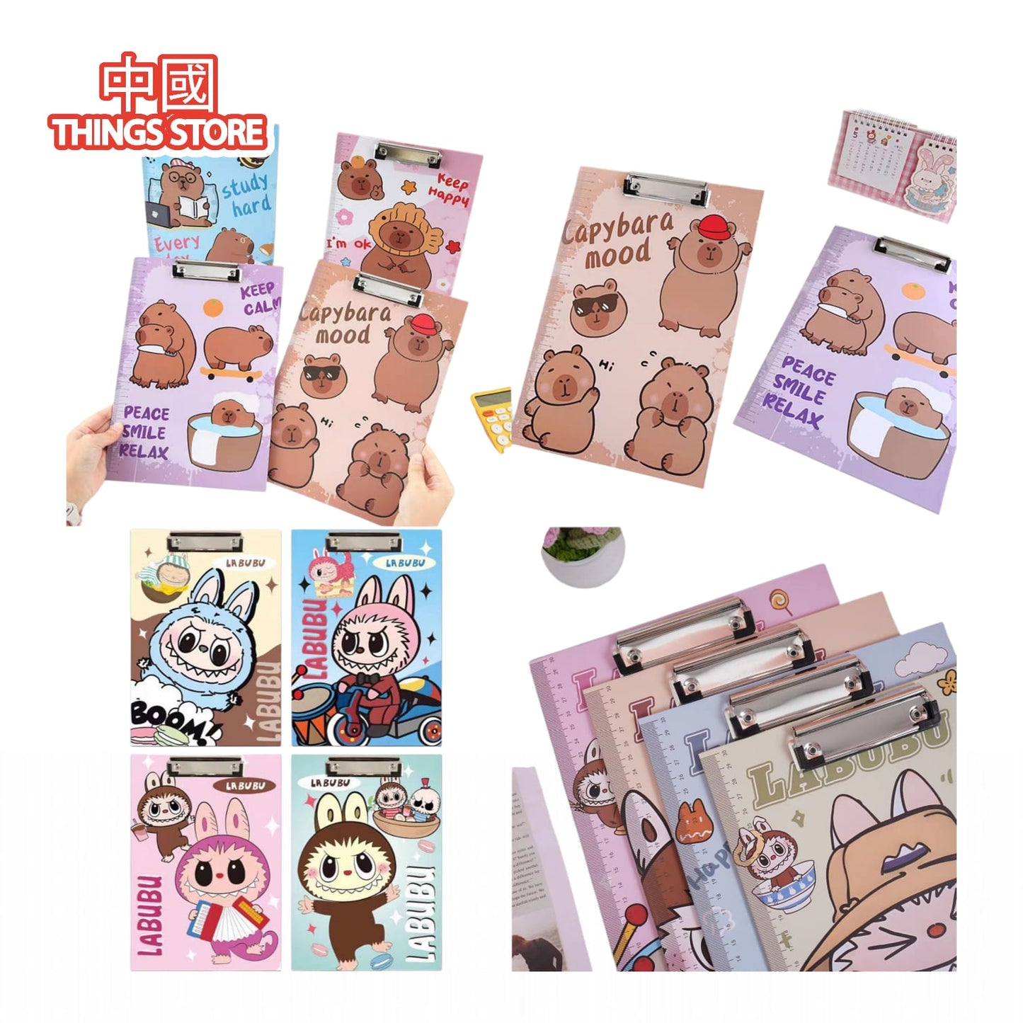 Clip board de personajes