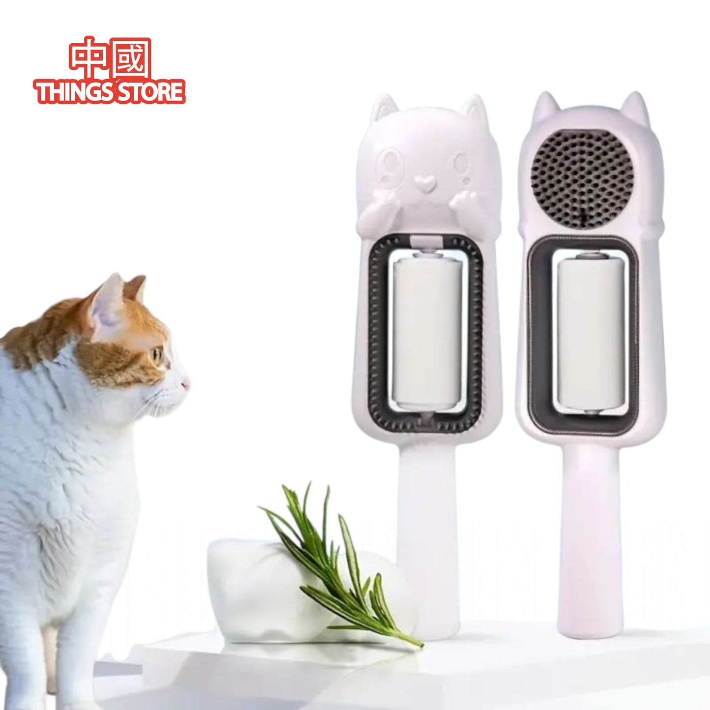 Cepillo con quita pelusa de gato