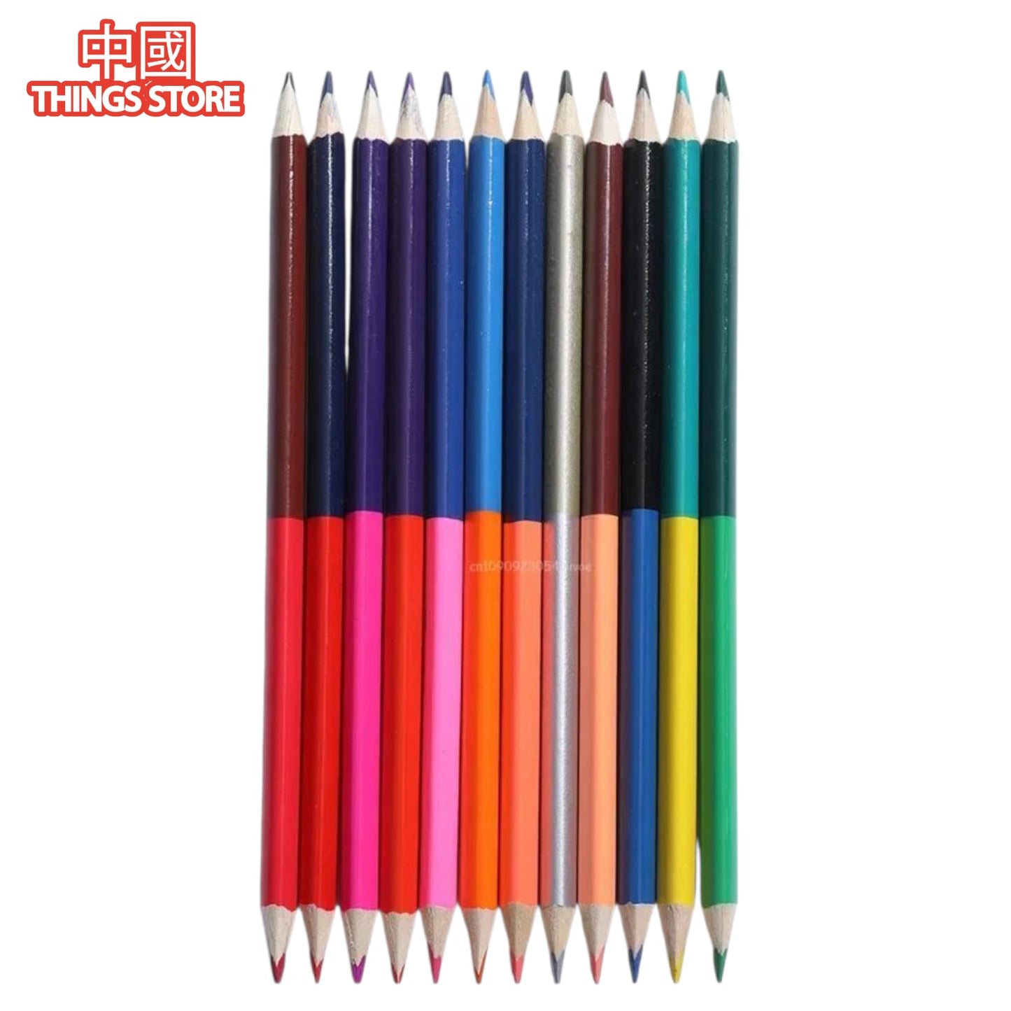 Paquete de 12 lápices bicolor