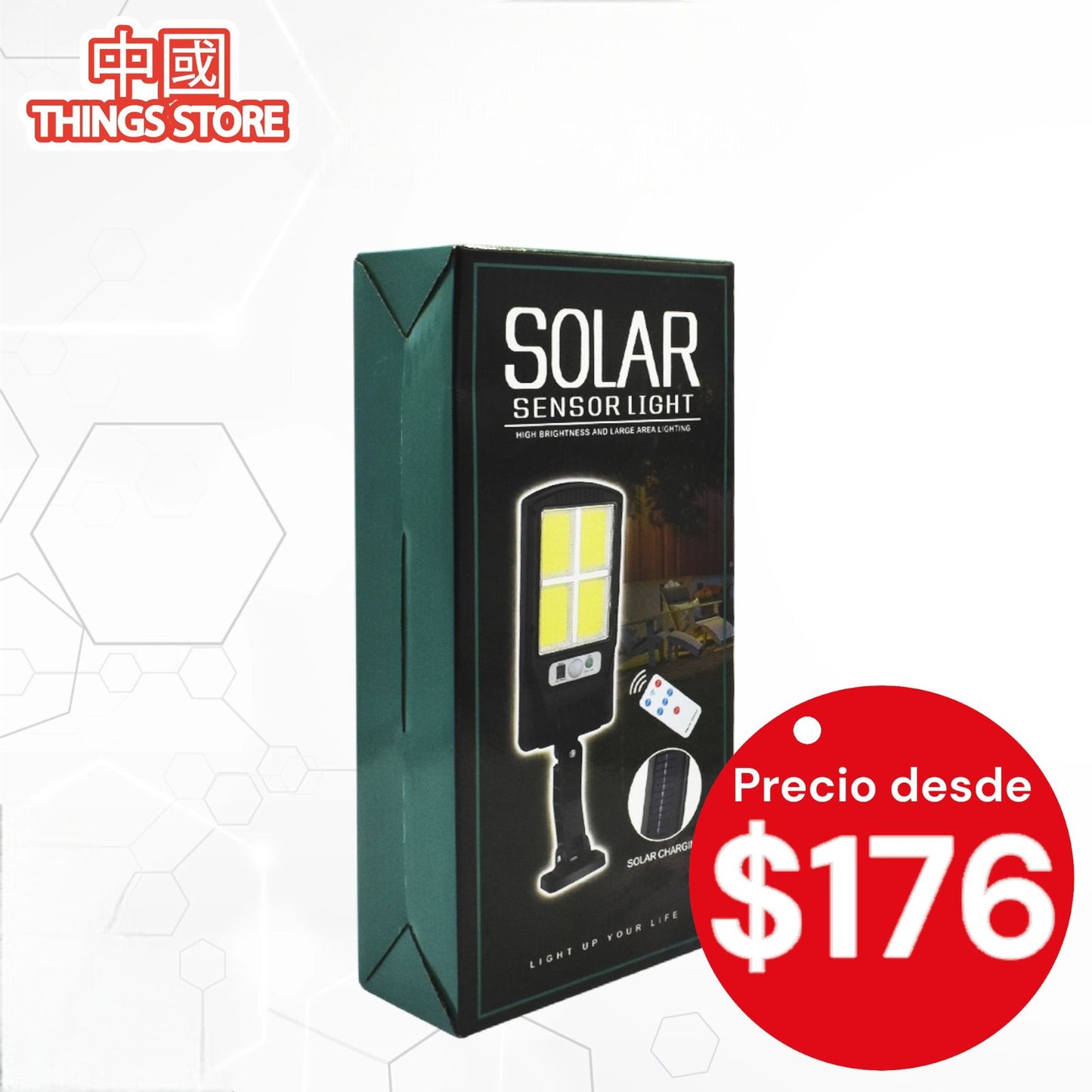 Lámpara solar con movimiento
