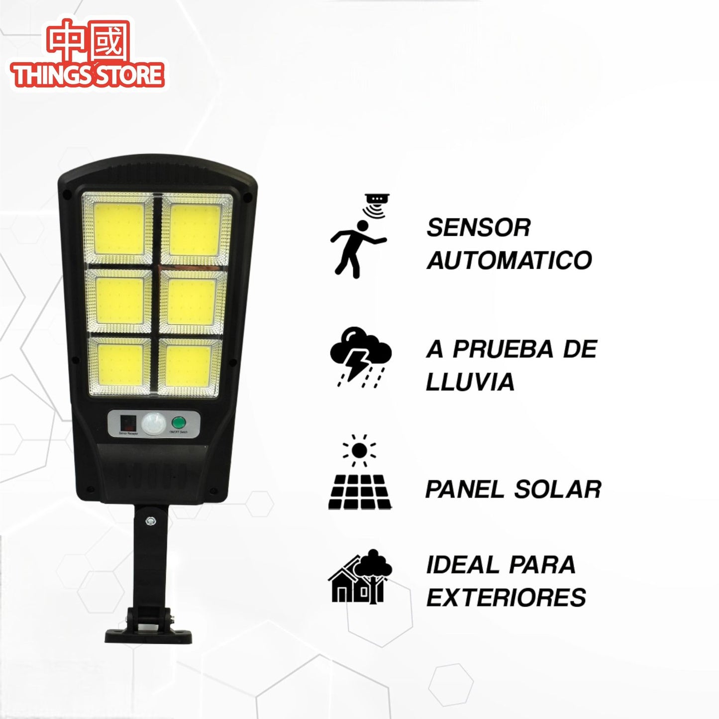 Lámpara solar con movimiento
