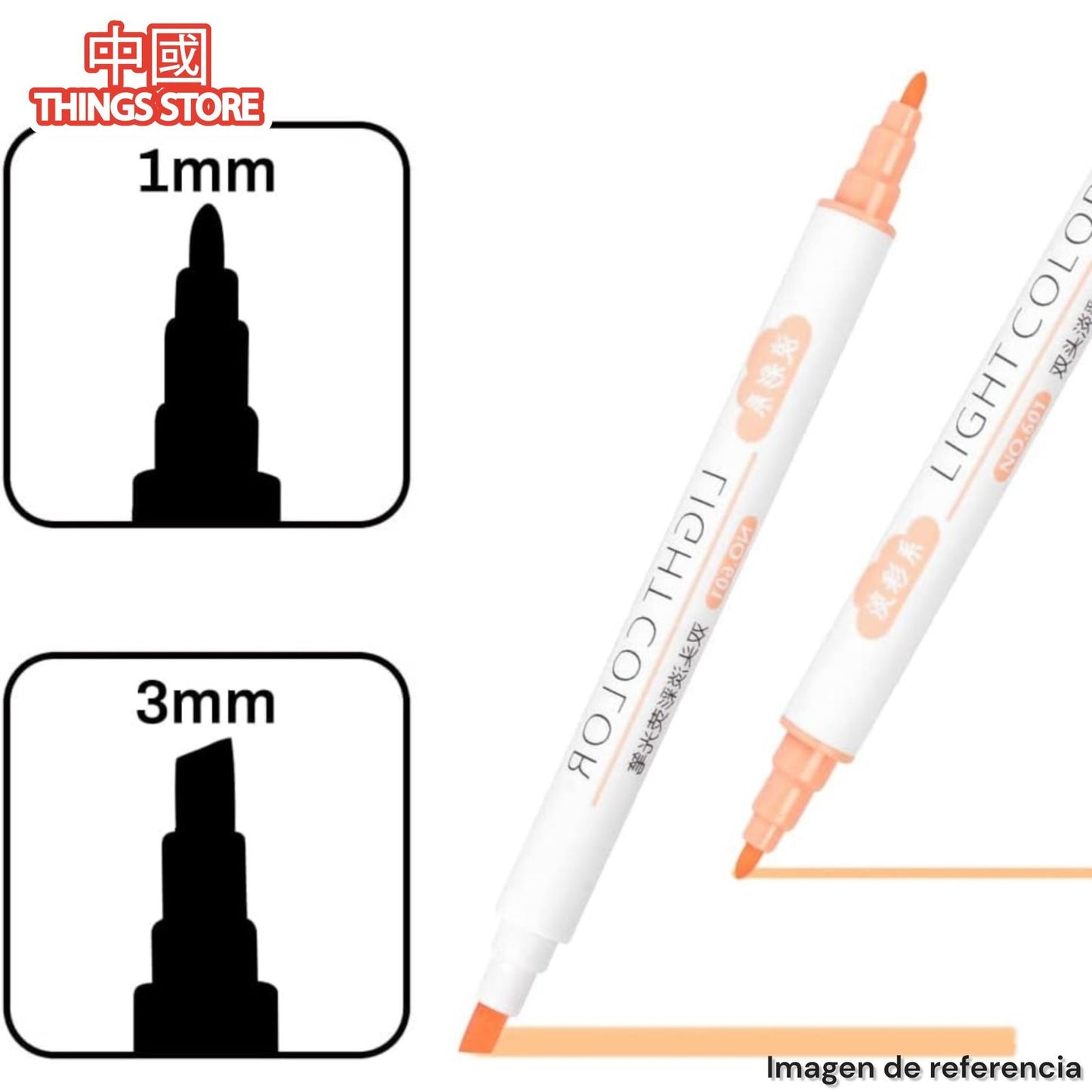 Plumón de doble punta