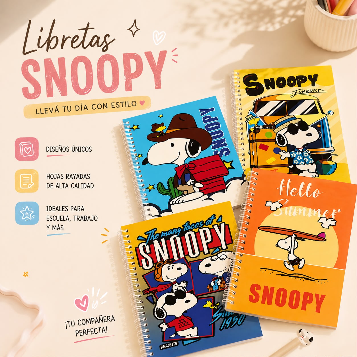Libreta snoopy 🐾