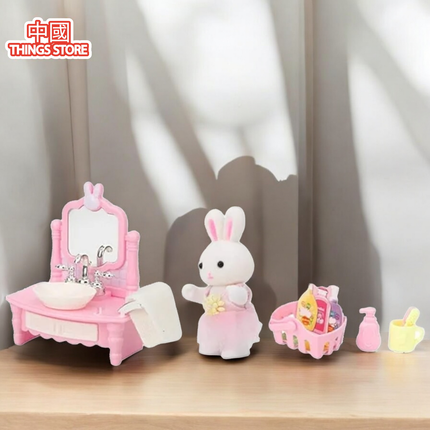 Juguetes set de baño conejo