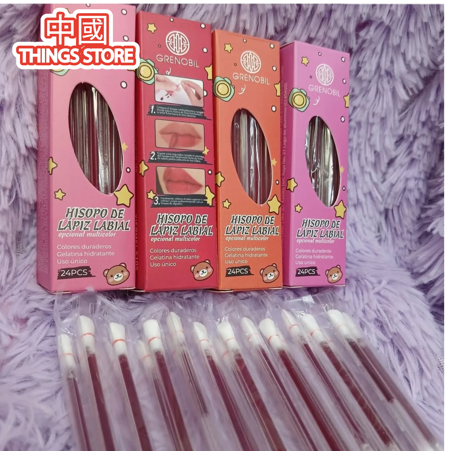 Labial de cotonete
