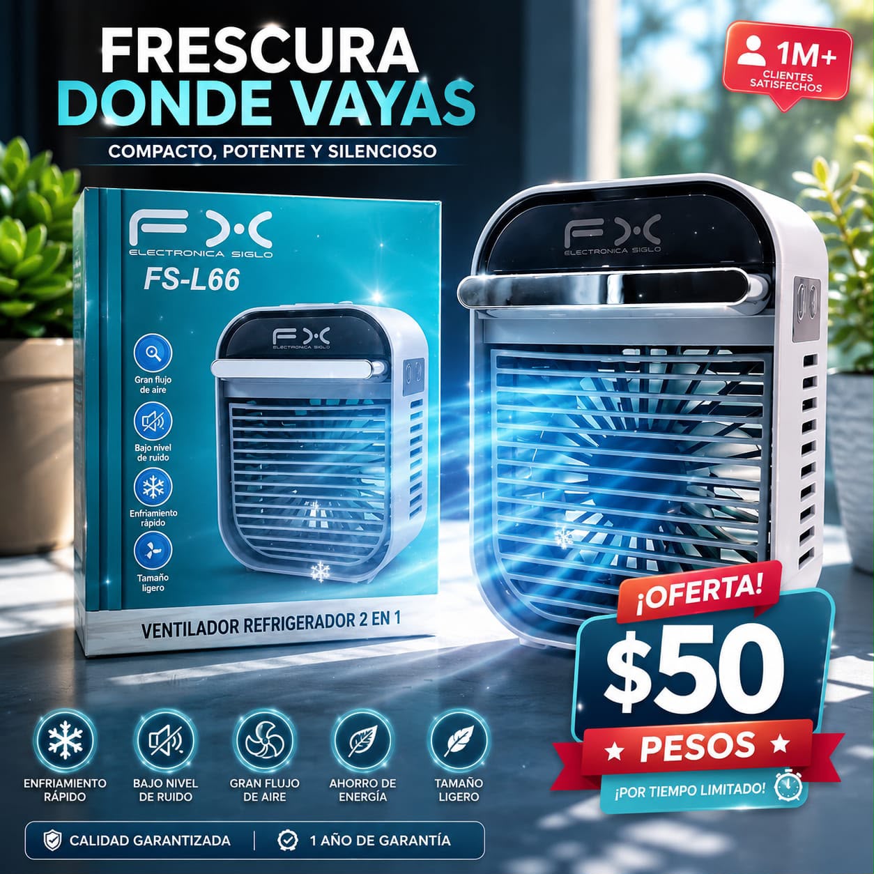 Aire acondicionado con humidificador fx