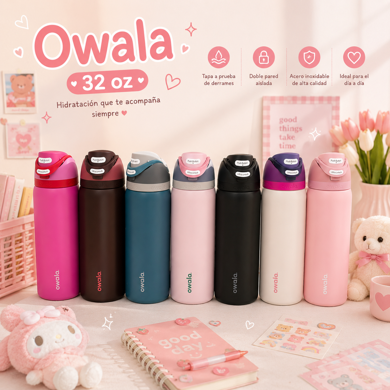 Owala 32oz 🌺