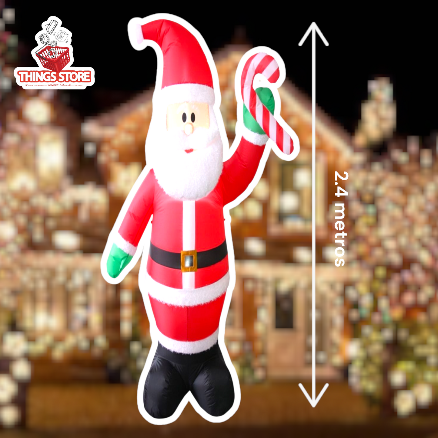 Muñeco inflable de santa