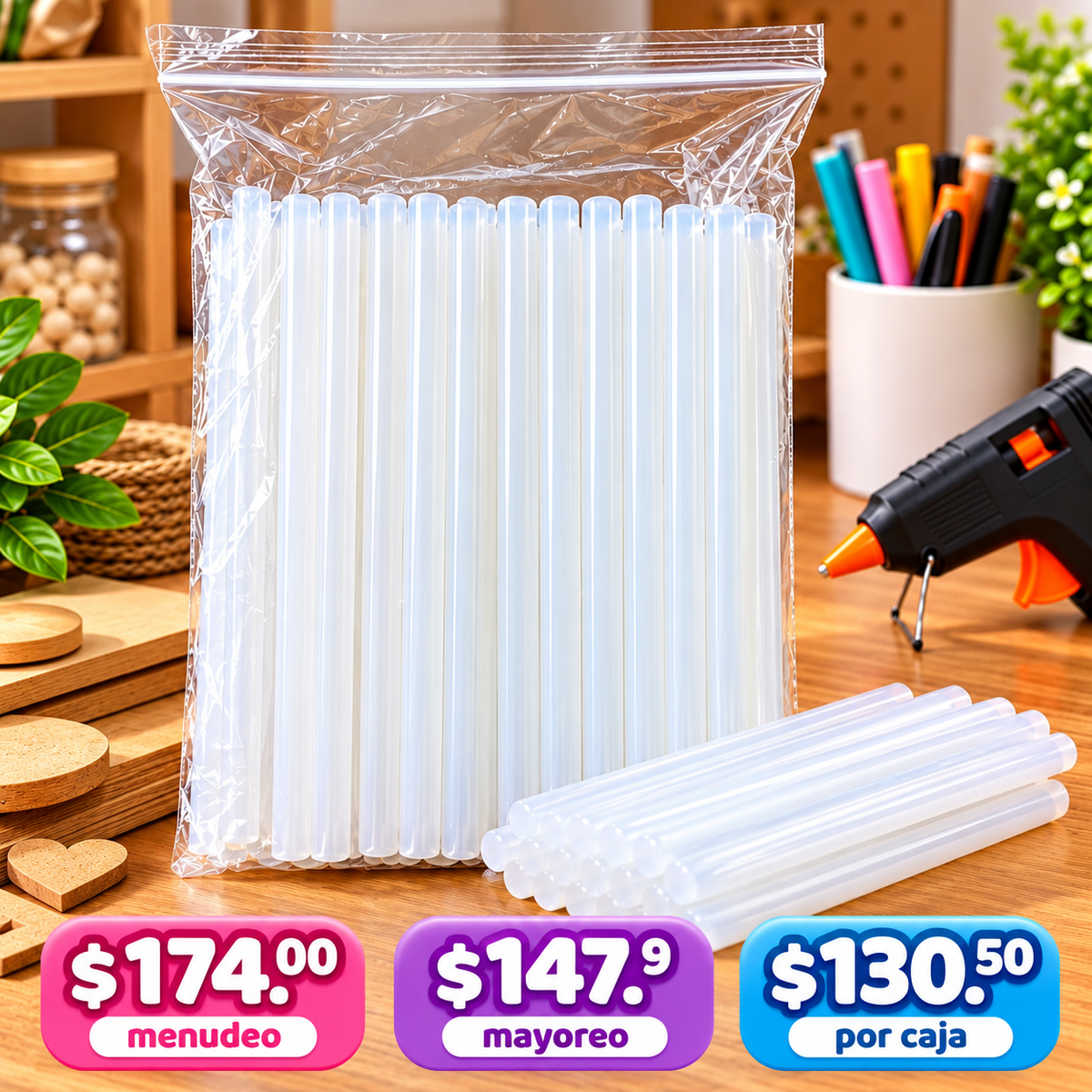 Bolsa de barras de silicón 🖍